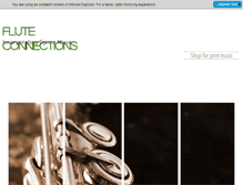 Tablet Screenshot of fluteconnections.com